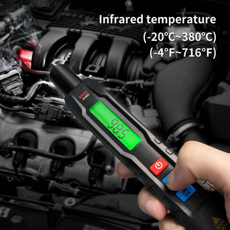 BSIDE A40 Termometro a infrarossi Tipo di penna elettrica Multimetro intelligente Tester di tensione inverter VFC, A40