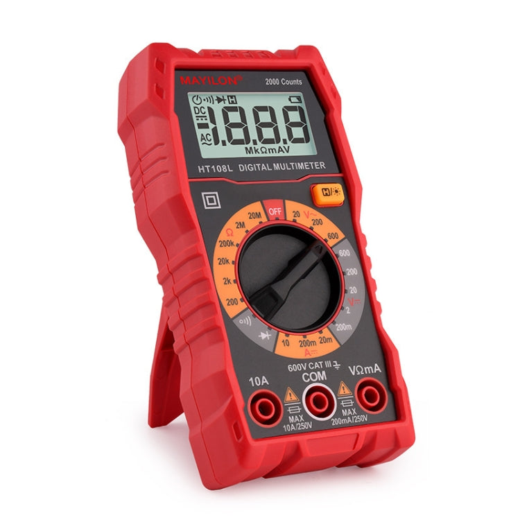 HABOTEST HT108L 600V 10A Multimetro digitale LCD Tester di corrente multitester per diodi di tensione CC Frequenza, HT108L