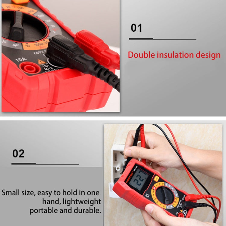 HABOTEST HT108L 600V 10A Multimetro digitale LCD Tester di corrente multitester per diodi di tensione CC Frequenza, HT108L