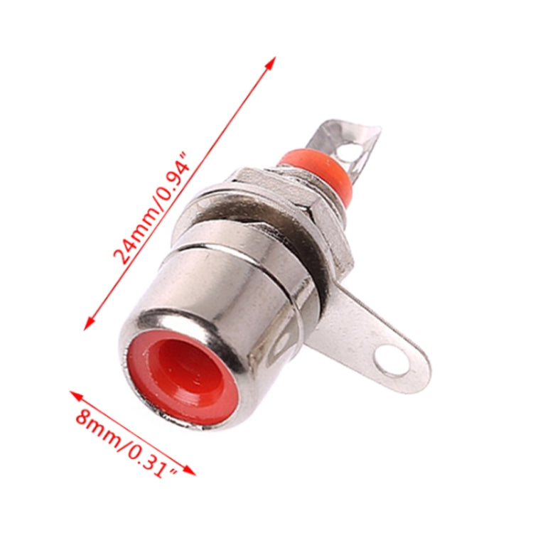Piccolo connettore audio presa AV Lotus Master saldato RCA, Red