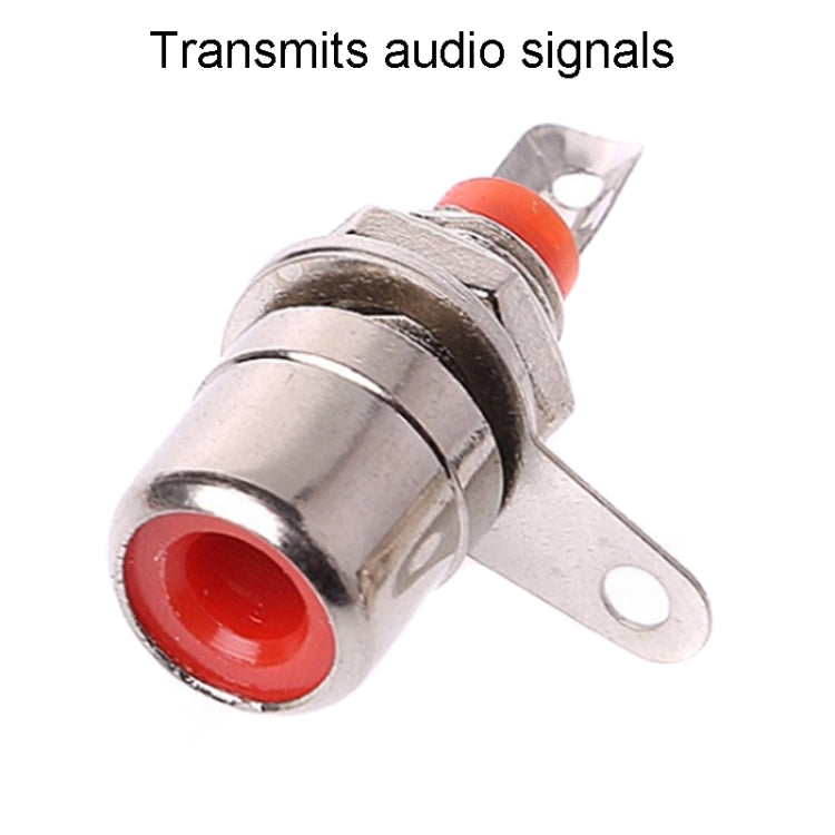 Piccolo connettore audio presa AV Lotus Master saldato RCA, Red
