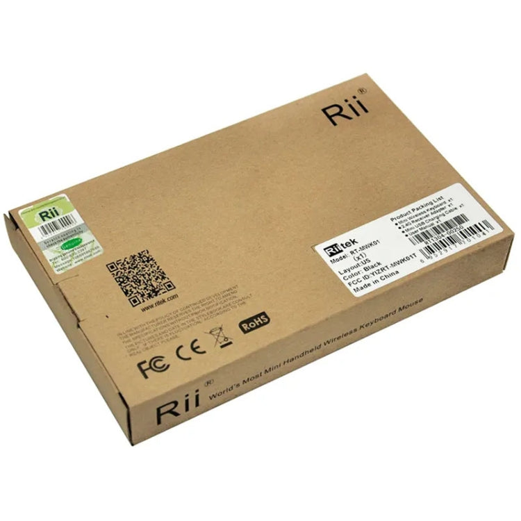 Rii X1 2.4G Mini Classic Wireless Tastiera e mouse Kit tutto in uno