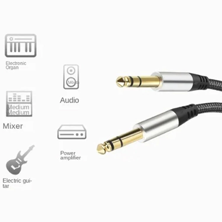 Cavo di collegamento per batteria amplificatore per console di missaggio audio Cavo audio maschio-maschio da 6,35 mm 28 AWG OD: 4,0 mm, 1m, 1.5m, 2m, 3m, 5m, 10m