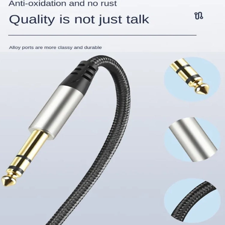 Cavo di collegamento per batteria amplificatore per console di missaggio audio Cavo audio maschio-maschio da 6,35 mm 28 AWG OD: 4,0 mm, 1m, 1.5m, 2m, 3m, 5m, 10m