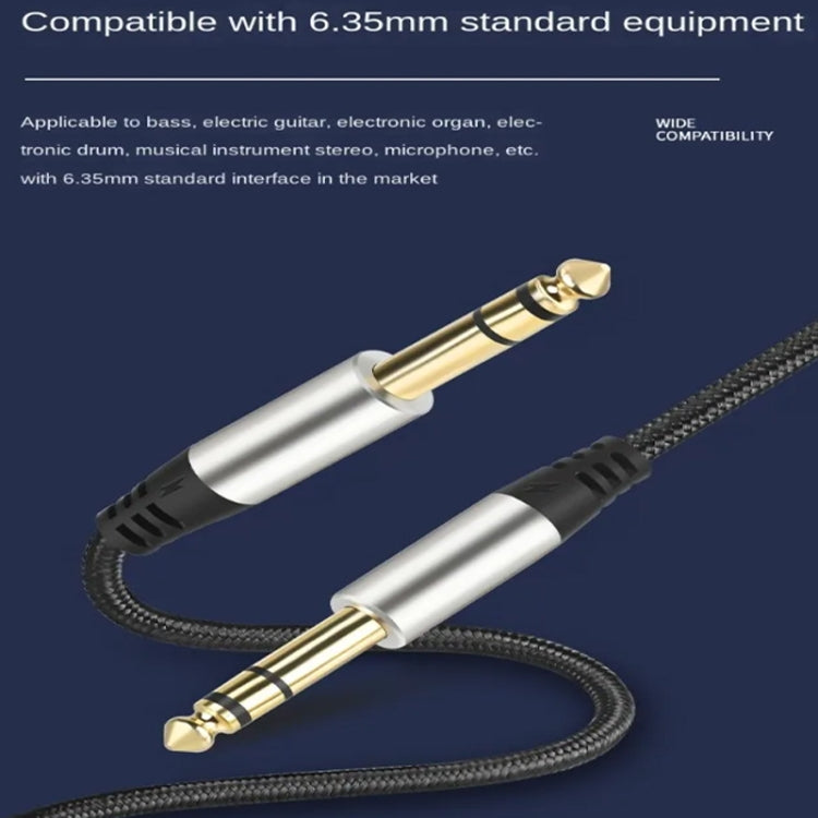 Cavo di collegamento per batteria amplificatore per console di missaggio audio Cavo audio maschio-maschio da 6,35 mm 28 AWG OD: 4,0 mm, 1m, 1.5m, 2m, 3m, 5m, 10m