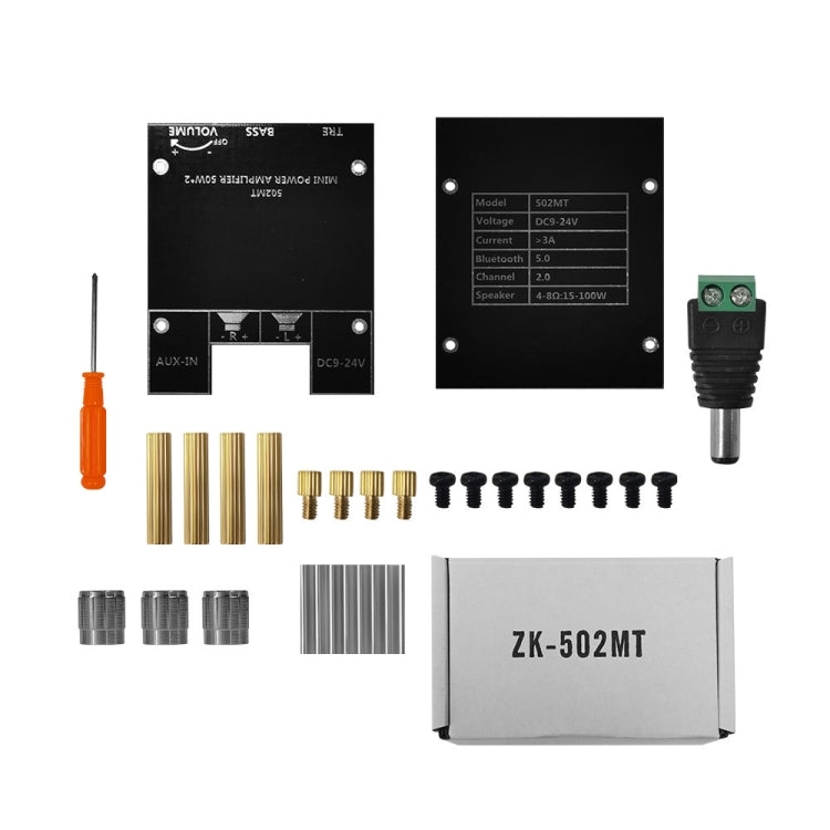 ZK-502MT Modulo tubo di alimentazione HIFI digitale audio Bluetooth 50W x 2 2.0, ZK-502MT