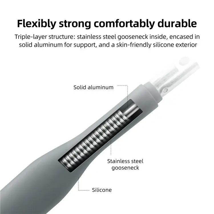 Supporto da collo per telefono con bastone magnetico per selfie in silicone TELESIN, MNM-001 (Gray), MNM-001 (Blue)