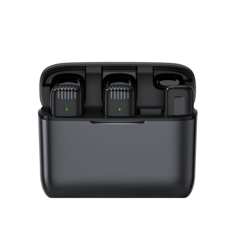 Microfono lavalier per registrazione da uno a due all'aperto con cancellazione del rumore, microfono wireless per lo streaming live, Type-C, 8 Pin
