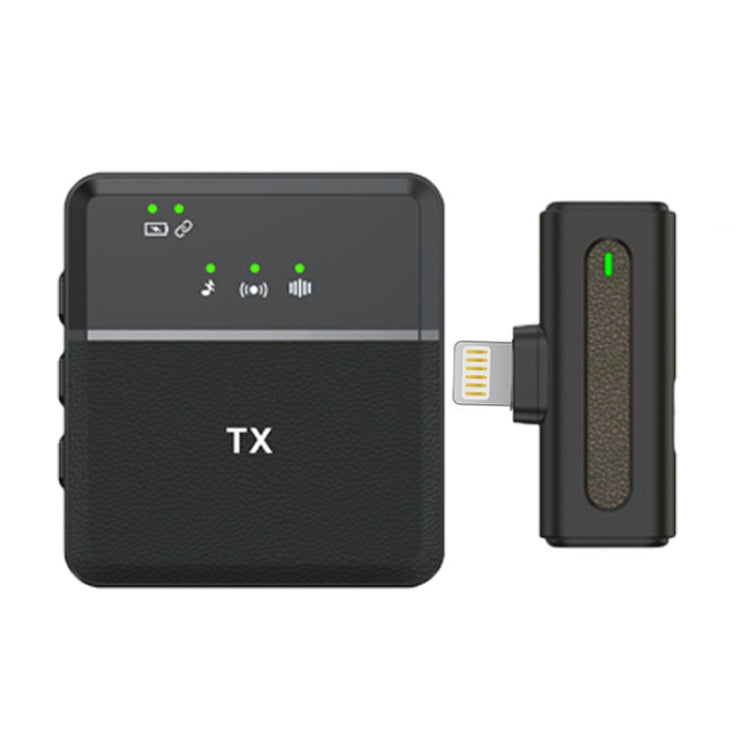 Microfono lavalier wireless Uno a uno con registrazione dal vivo e cancellazione del rumore, Type-C, 8 Pin