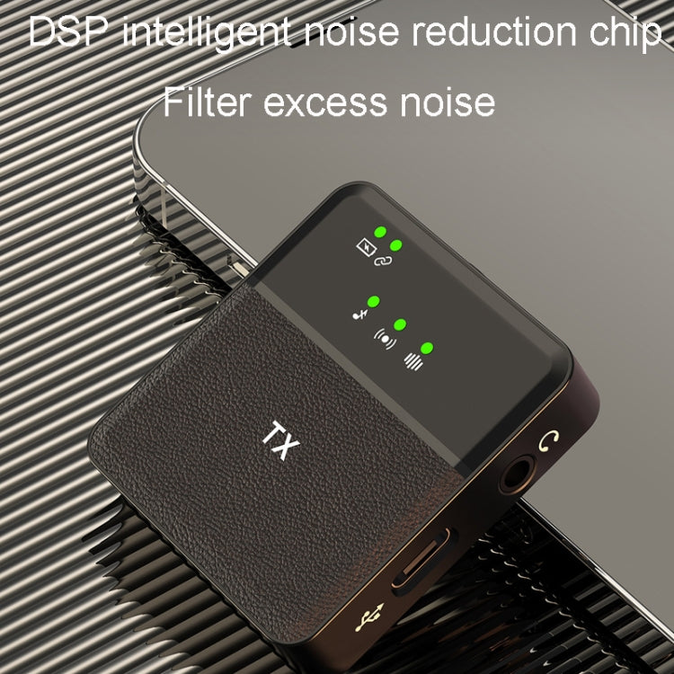 Microfono lavalier wireless Uno a uno con registrazione dal vivo e cancellazione del rumore, Type-C, 8 Pin