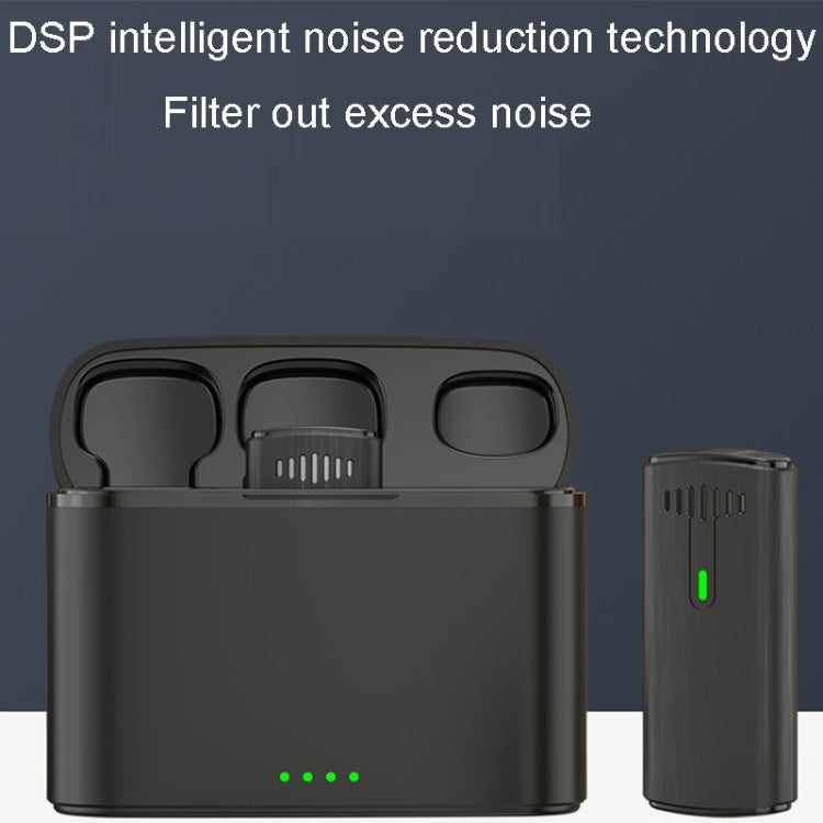 Uno o due microfoni wireless con microfono lavalier per registrazione all'aperto con cancellazione del rumore, Type-C, 8 Pin