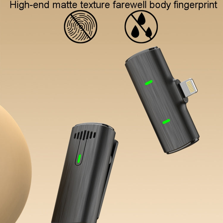 Uno o due microfoni wireless con microfono lavalier per registrazione all'aperto con cancellazione del rumore, Type-C, 8 Pin