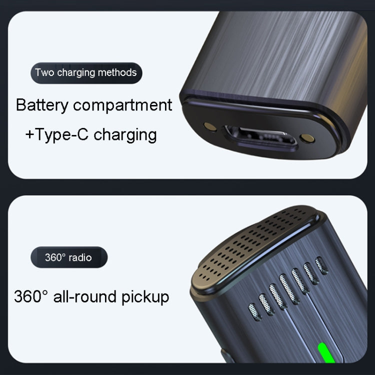 Uno o due microfoni wireless con microfono lavalier per registrazione all'aperto con cancellazione del rumore, Type-C, 8 Pin