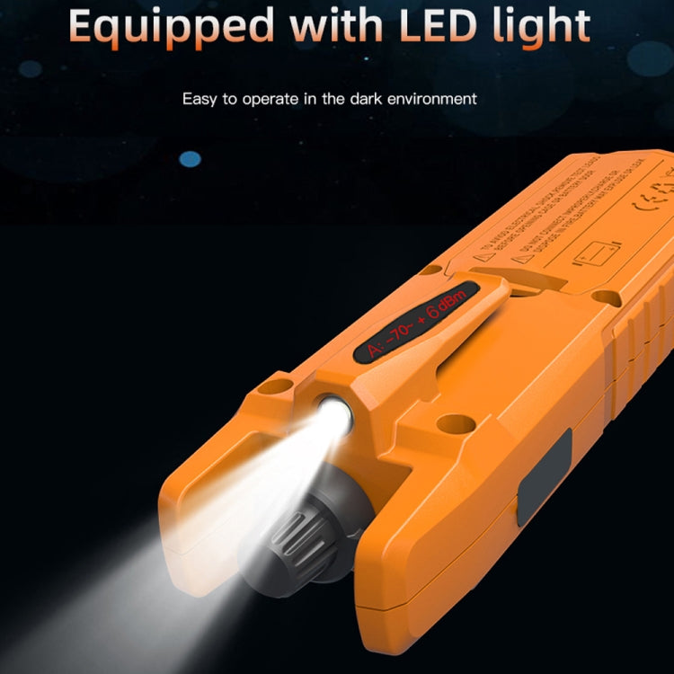 Komshine Misuratore di potenza ottica ad alta precisione Mini tester di attenuazione della luce in fibra ottica con LED, A-G/-70dBM to +6DBM, C-G/-50DBM to +26DBM, A-L/-70dBM to +6DBM, C-L/-50DBM to +26DBM