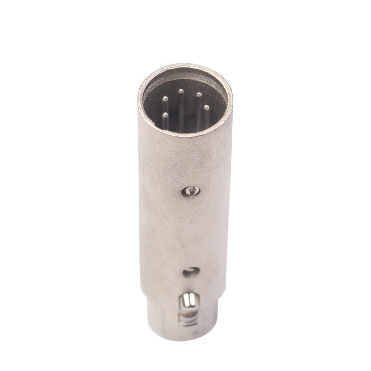 Adattatore XLR per lampada di segnalazione DMX maschio da 3 pin XLR femmina a 5 pin XLR maschio con guscio in lega di zinco