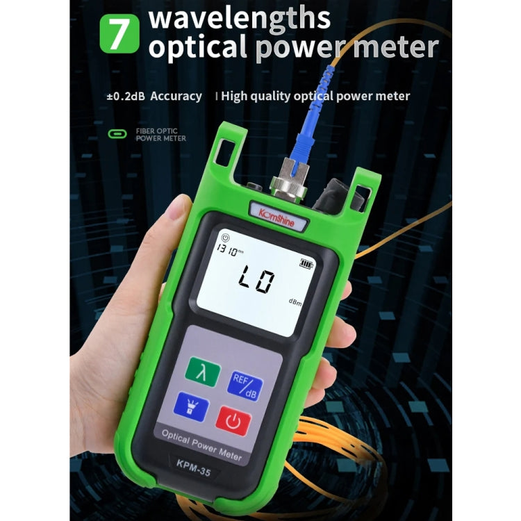Tester di linea per cavi ottici del misuratore di potenza ottica ad alta precisione Komshine, KPM-35-A/-70DBM to +6DBM, KPM-35-C/-50DBM to +26dBM