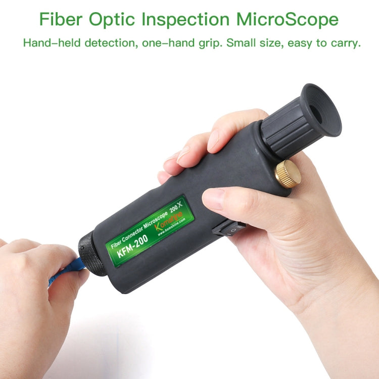 Rilevatore di lente d'ingrandimento portatile in fibra ottica KomShine 200x