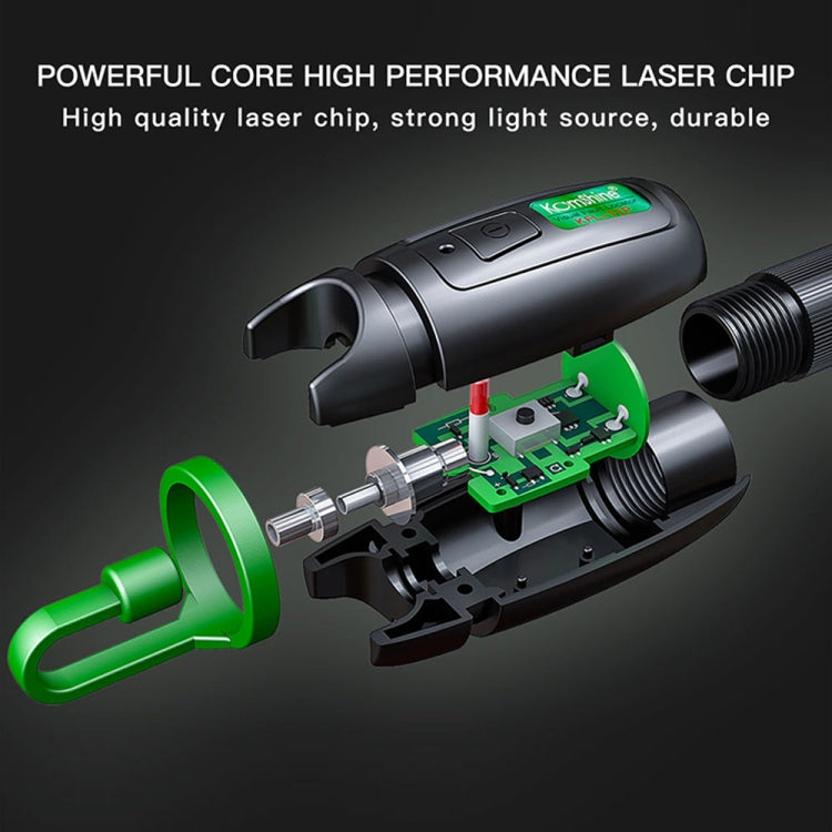 Penna a luce rossa in fibra ottica con sorgente di luce laser visibile in metallo KomShine, KFL-11P-20MW, KFL-11P-30MW