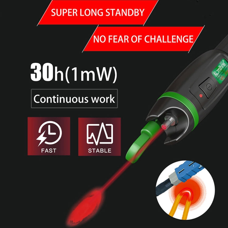 Penna a luce rossa in fibra ottica con sorgente di luce laser visibile in metallo KomShine, KFL-11P-20MW, KFL-11P-30MW