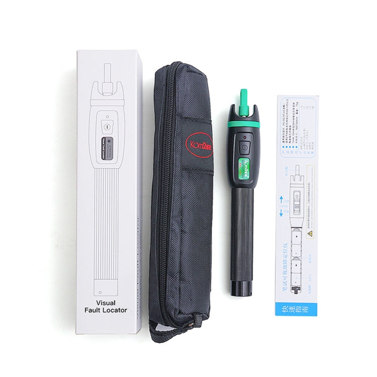 Penna a luce rossa in fibra ottica con sorgente di luce laser visibile in metallo KomShine, KFL-11P-20MW, KFL-11P-30MW