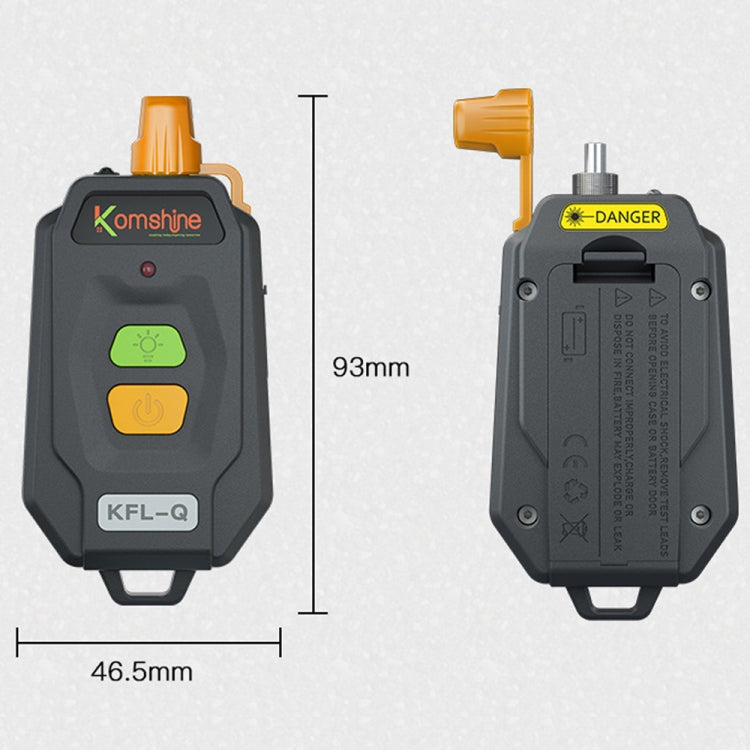 Penna a luce rossa per test di posizionamento del punto di interruzione della mini fibra ottica Komshine da 15 km, KFL-Q-20MW, KFL-Q-30MW