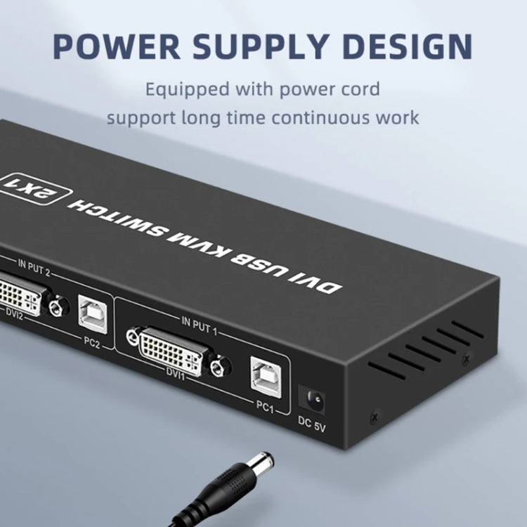 Switch KVM USB DVI 4K Adattatore DVI 2 ingressi 1 uscita Hub switcher condiviso da due computer, SW88