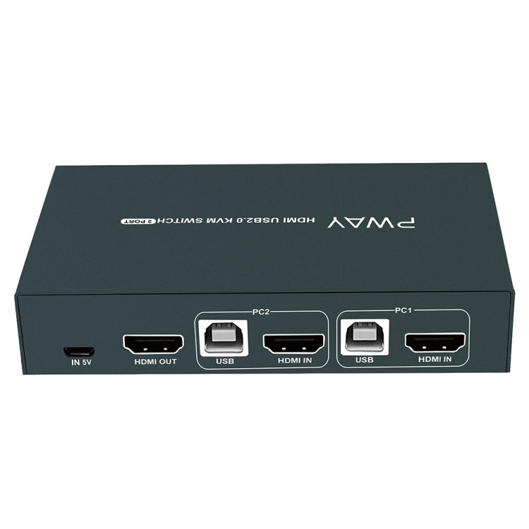 PWAY PW-S7201H Switch KVM HDMI 2 ingressi e 1 uscita Taglierina per schermo video HD 4K