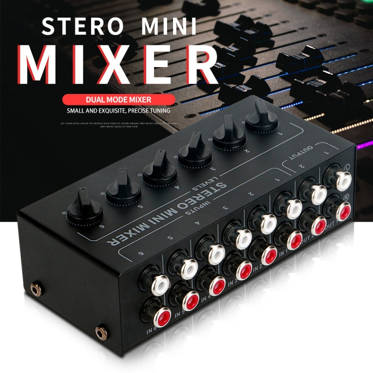 Controller mixer passivo a 6 canali con hub audio stereo, CX600