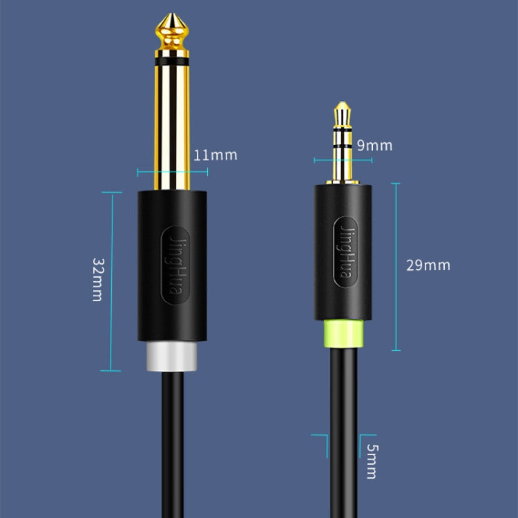 Cavo audio JINGHUA da 3,5 mm a doppio 6,5 mm Cavo audio amplificatore mixer a doppio canale 1 in 2, 0.5m, 1.5m, 3m, 5m, 10m