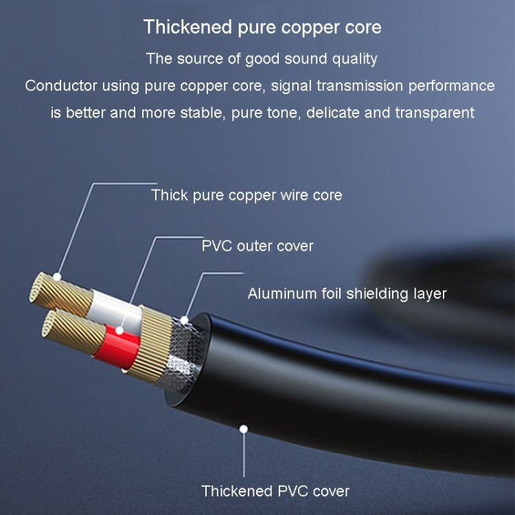 Cavo audio JINGHUA da 3,5 mm a doppio 6,5 mm Cavo audio amplificatore mixer a doppio canale 1 in 2, 0.5m, 1.5m, 3m, 5m, 10m