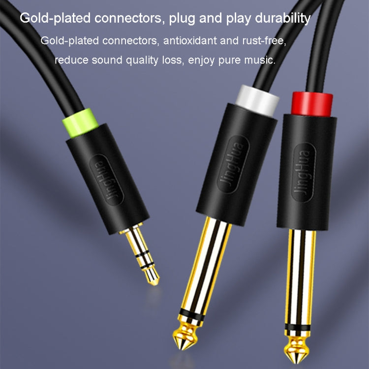 Cavo audio JINGHUA da 3,5 mm a doppio 6,5 mm Cavo audio amplificatore mixer a doppio canale 1 in 2, 0.5m, 1.5m, 3m, 5m, 10m