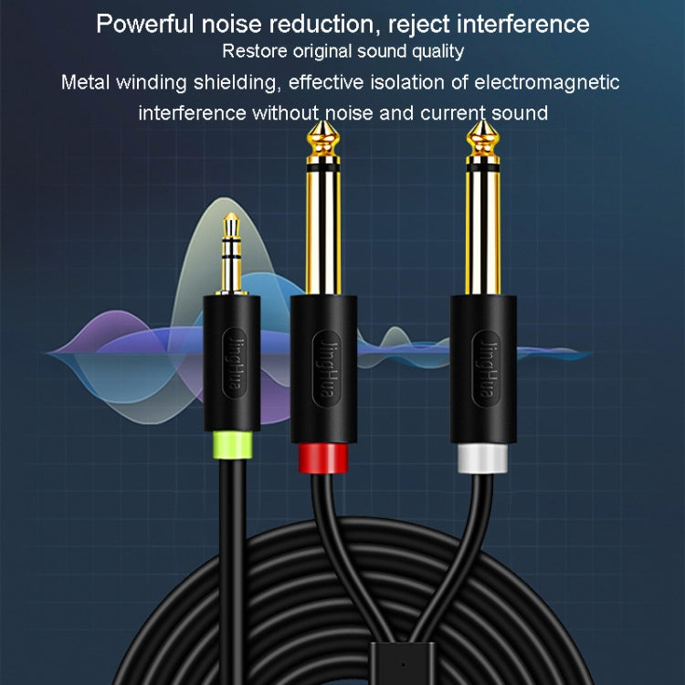 Cavo audio JINGHUA da 3,5 mm a doppio 6,5 mm Cavo audio amplificatore mixer a doppio canale 1 in 2, 0.5m, 1.5m, 3m, 5m, 10m