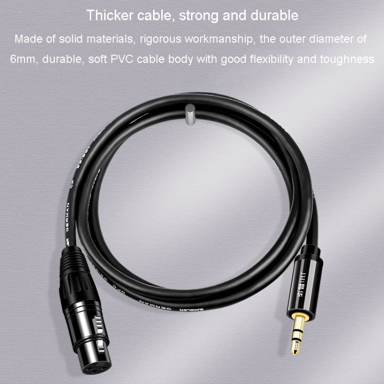 Cavo audio per microfono JINGHUA da 3,5 mm maschio a XLR femmina, 1.5m, 3m, 5m, 10m