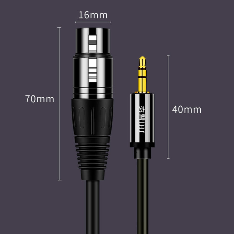Cavo audio per microfono JINGHUA da 3,5 mm maschio a XLR femmina, 1.5m, 3m, 5m, 10m