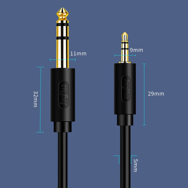 JINGHUA Cavo audio da 3,5 mm a 6,5 mm Amplificatore per chitarra Cavo da 6,35 mm, 0.5m, 1.5m, 3m, 5m