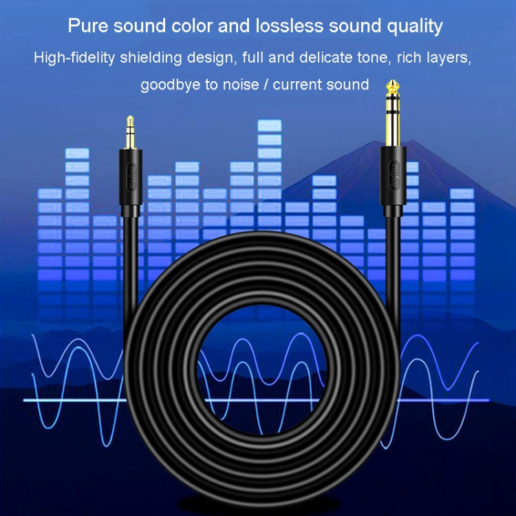 JINGHUA Cavo audio da 3,5 mm a 6,5 mm Amplificatore per chitarra Cavo da 6,35 mm, 0.5m, 1.5m, 3m, 5m