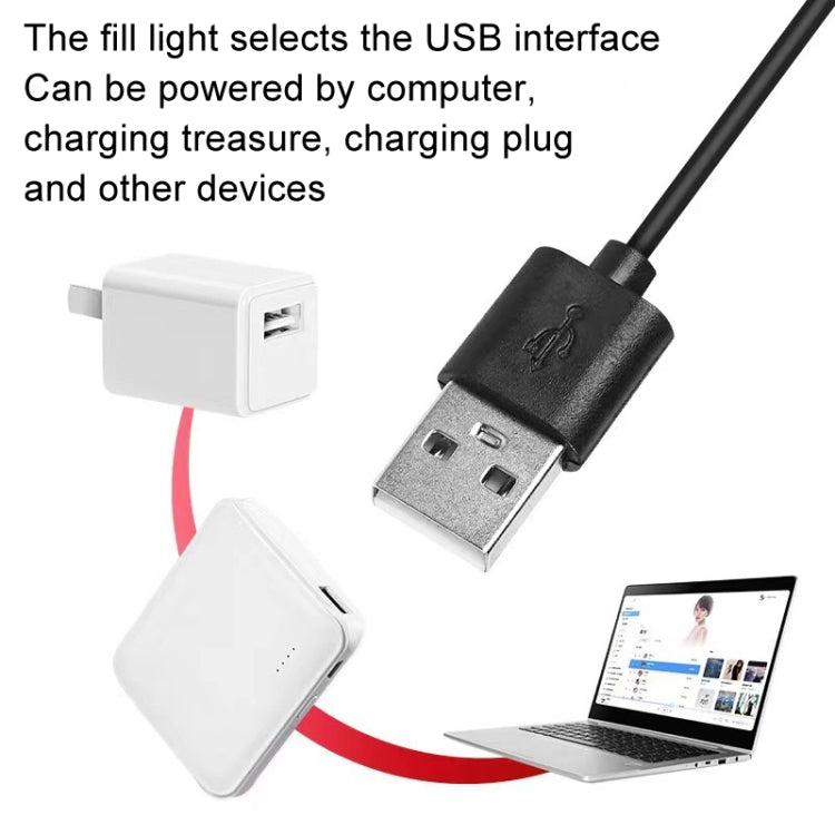Supporto per streaming live per telefono cellulare da tavolo con piastra rotonda Supporto portatile per selfie con luce di riempimento da 6 pollici, Double-machine Position
