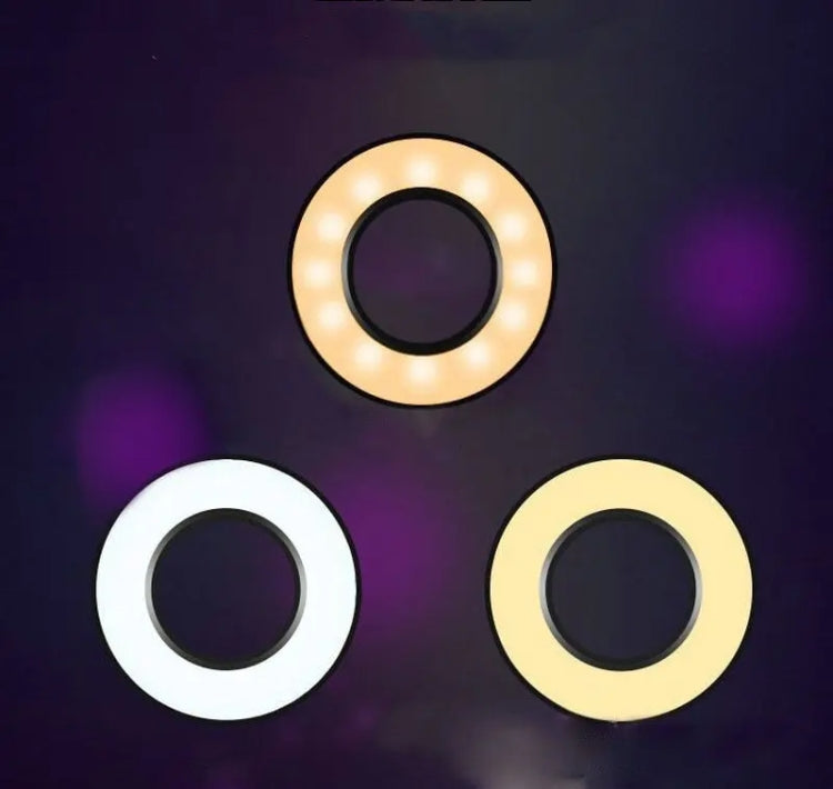 Anello luminoso per selfie con supporto per cellulare Bracci flessibili rotanti a 360° per streaming live, 4 Inch, 6 Inch, 8 Inch