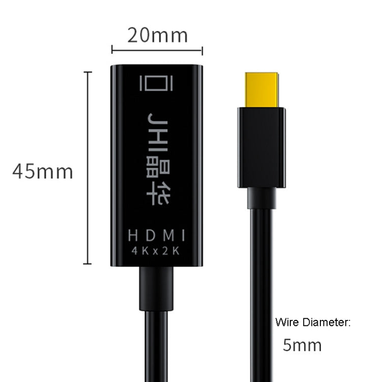Il convertitore video JINGHUA Mini DP a HDMI HD supporta l'interfaccia Lightning 4K