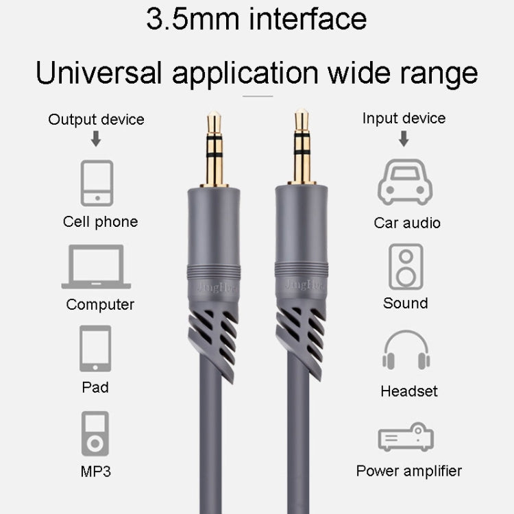 JINGHUA A240 Cavo audio da 3,5 mm maschio a maschio Cavo di collegamento per microfono stereo per auto per telefono cellulare, 1.5m, 3m, 5m, 10m, 15m, 20m, 30m