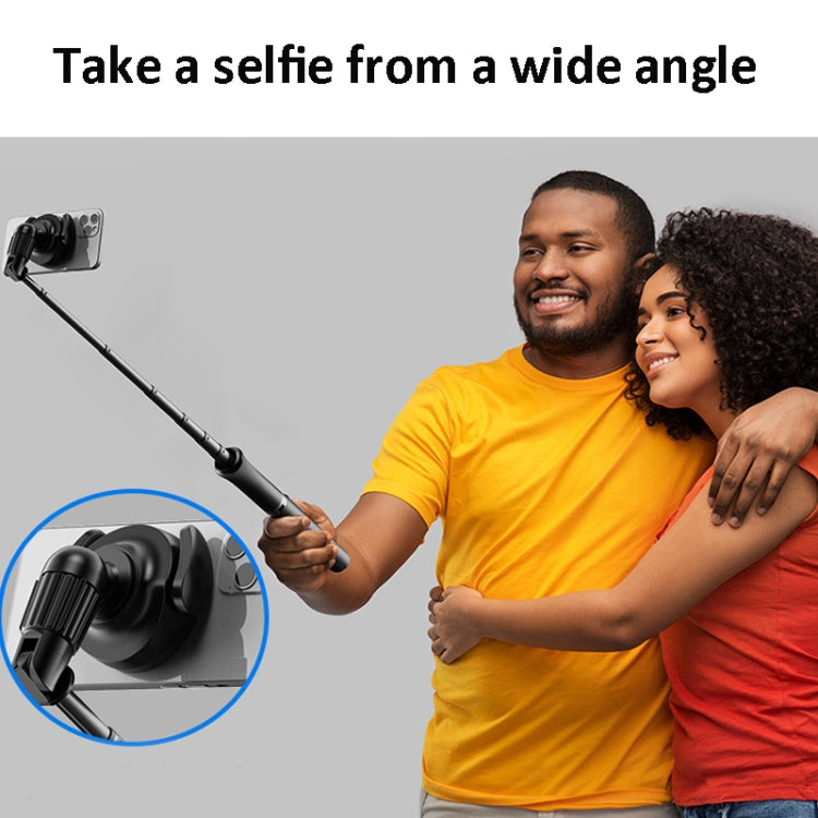 Treppiede per selfie stick allungabile per telefono magnetico da 1,5 m con telecomando wireless, ws-22001- 4