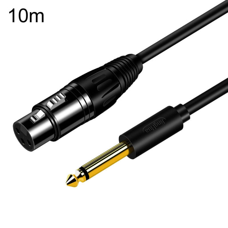 Cavo audio XLR JINGHUA 6.5 maschio-femmina 6.35 Mixer microfonico bilanciato a tre core, 1.5m, 3m, 5m, 10m