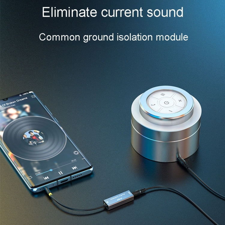 JINGHUA Z100 Isolatore audio da 3,5 mm per auto AUX Riduzione del rumore e filtraggio del suono anti-interferenza