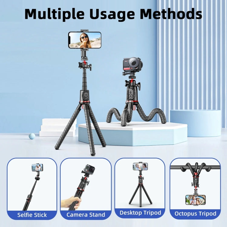Staffa per foto portatile portatile per fotocamera con treppiede per polpo, C03 Telescopic Pole With Remote, C02