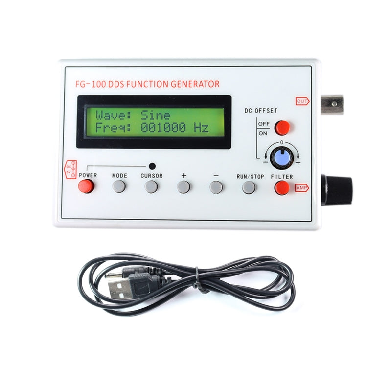 Contatore di frequenza del generatore di segnali di funzione DDS FG-100 1Hz-500kHz, FG-100