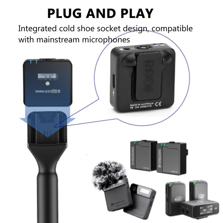Maniglia per intervista al microfono per DJI Mic / Moma / Rode Wireless Go / Relacart, Interview Handle