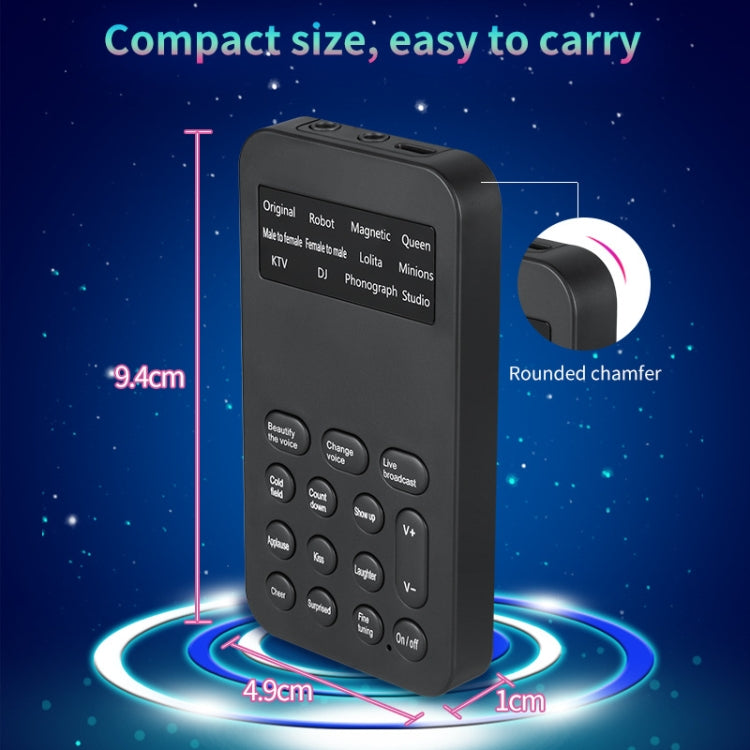 S9 Telefono cellulare Computer Scheda audio dal vivo Cambia voce Gioco Karaoke Registrazione Trasformatore audio, S9