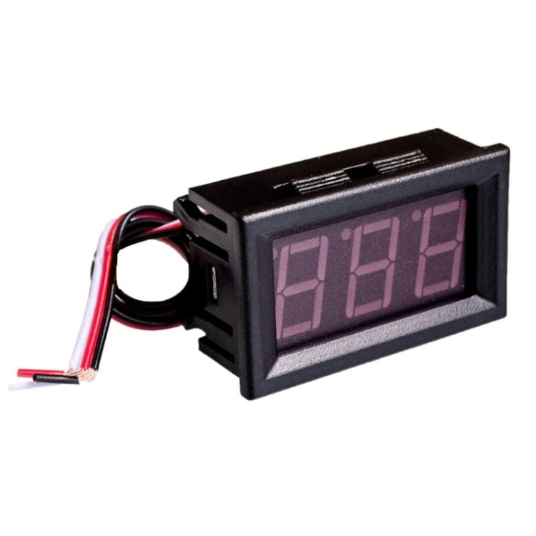 Terminale voltmetro CC a 3 fili 0V-30V Accessori voltmetro digitale LED da 0,56 pollici Protezione connessione inversa, Red, Blue, Green