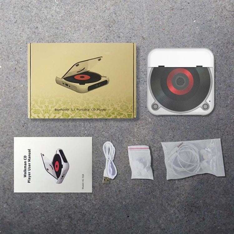 KC-918 Lettore CD Bluetooth Cuffie touchscreen ricaricabili Piccolo walkman musicale