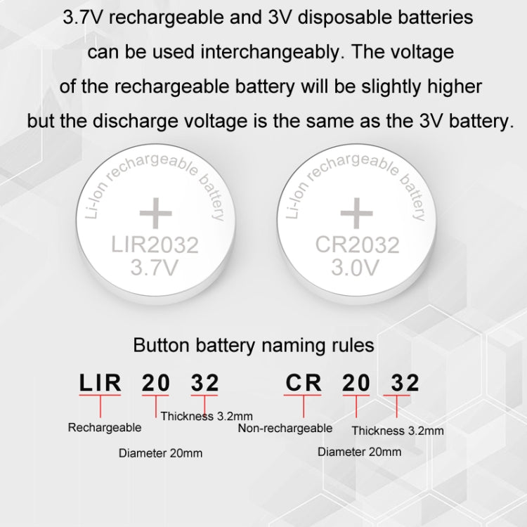 Caricabatterie universale per batteria a bottone LIR2032/2450 da 4,2 V, RSC-X2-2 White, RSC-X2-2 Black